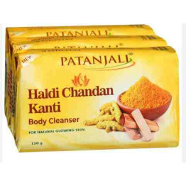 Patanjali Haldi-Chandan Kanti Body Cleanser 150 g (Pack of 3)